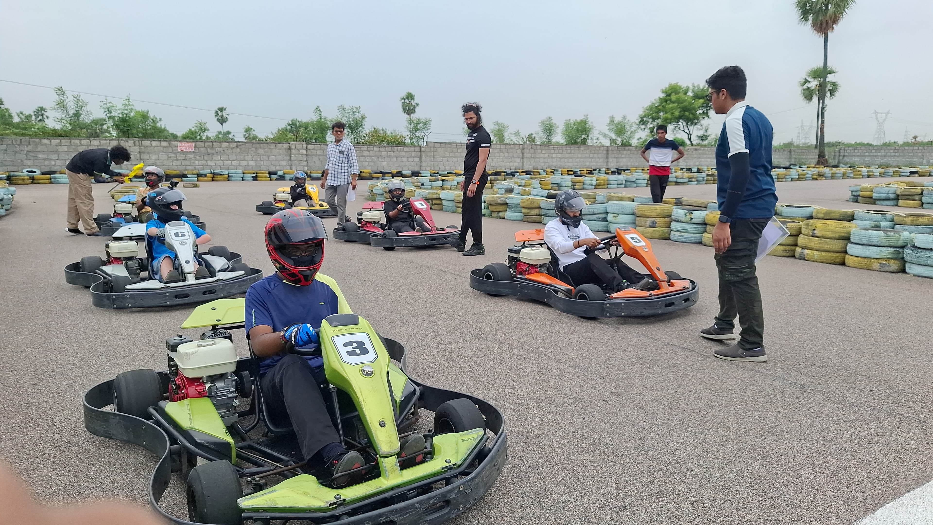 Hyderabad Karting Academy 2.0 — pit lane