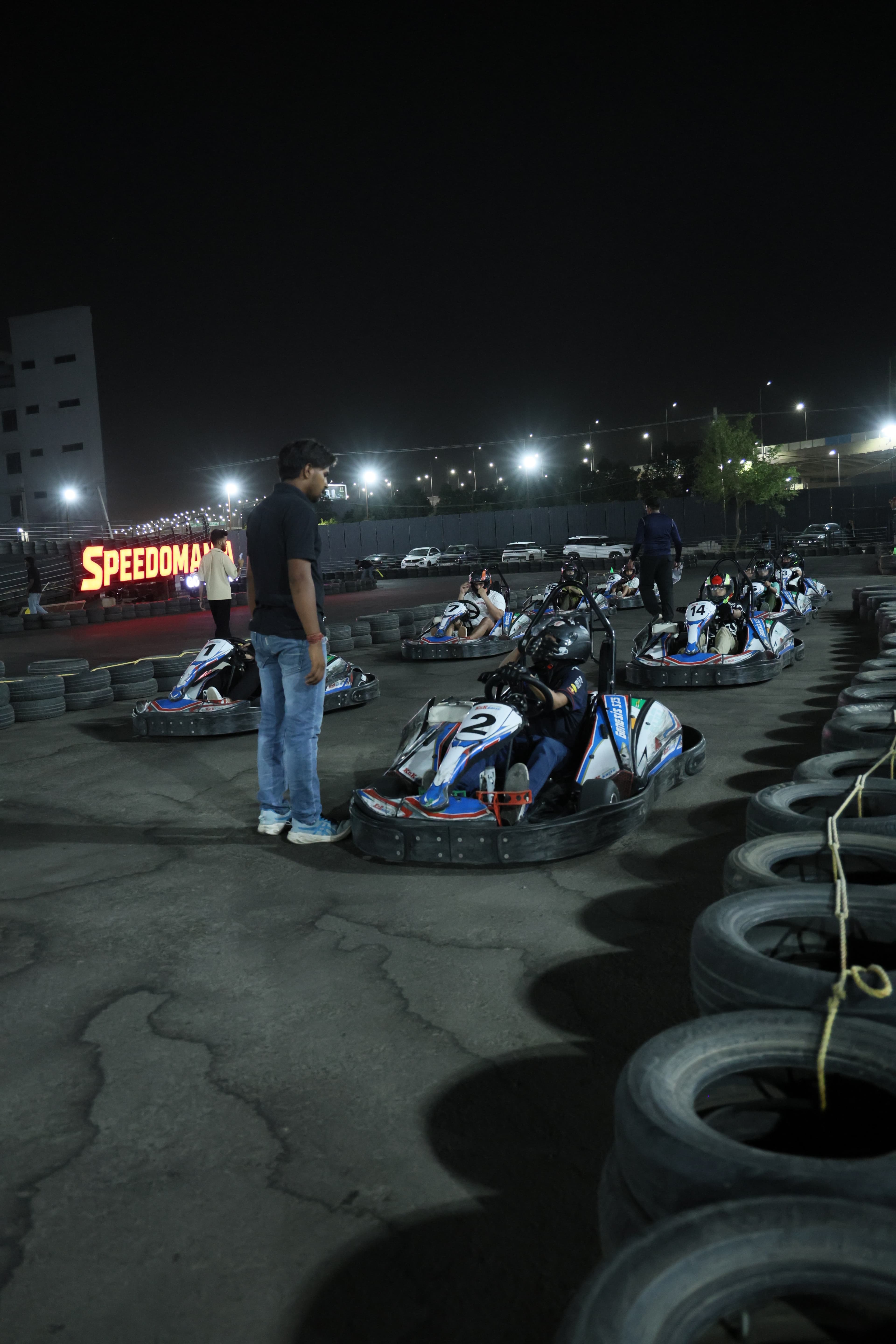 Championship karting action